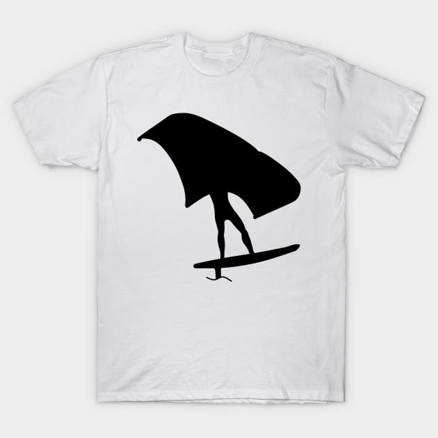 Wing surfer wing surfing with foil wing T-Shirt by der-berliner